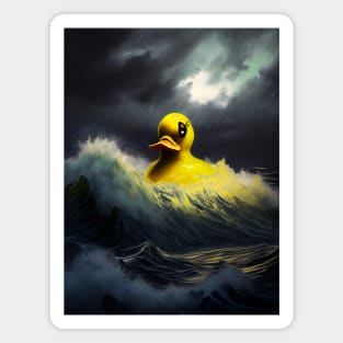 Rubber Duck On The High Seas Magnet